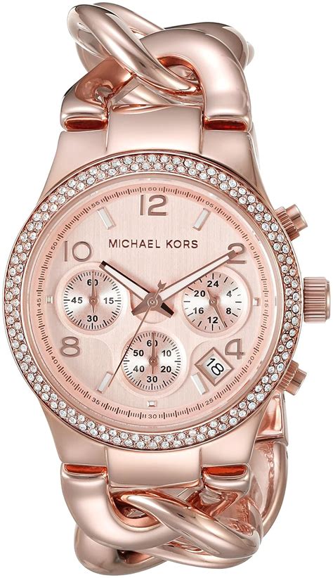 michael kors black watch with crystal|mk3247.